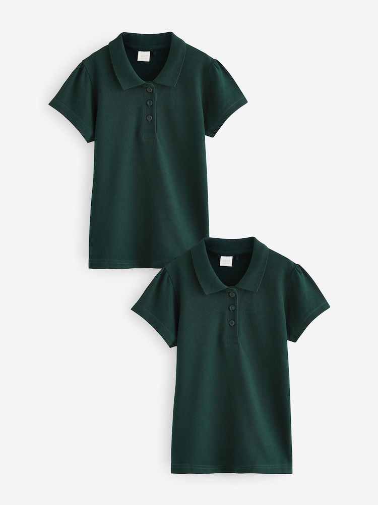 Grün - Kurzarm-Poloshirts aus 100 % Baumwolle, 2er-Pack (3–16 J.) - Bild 1 von 5 Grün - Kurzarm-Poloshirts aus 100 % Baumwolle, 2er-Pack (3–16 J.) - Bild 1 von 5