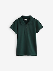 Green Regular Fit 100% Cotton Short Sleeve Polo Shirts 2 Pack (3-16yrs) - Image 2 of 5