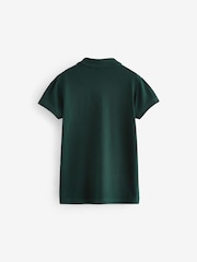 Green Regular Fit 100% Cotton Short Sleeve Polo Shirts 2 Pack (3-16yrs) - Image 3 of 5