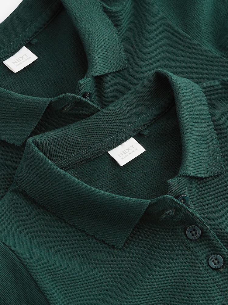 Grün - Kurzarm-Poloshirts aus 100 % Baumwolle, 2er-Pack (3–16 J.) - Bild 5 von 5 Grün - Kurzarm-Poloshirts aus 100 % Baumwolle, 2er-Pack (3–16 J.) - Bild 5 von 5