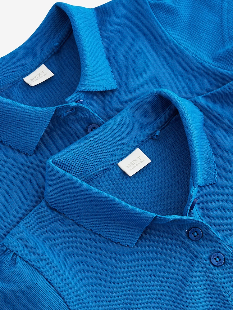 Leuchtend Blau - Kurzarm-Poloshirts aus 100 % Baumwolle, 2er-Pack (3–16 J.) - Bild 5 von 5 Leuchtend Blau - Kurzarm-Poloshirts aus 100 % Baumwolle, 2er-Pack (3–16 J.) - Bild 5 von 5
