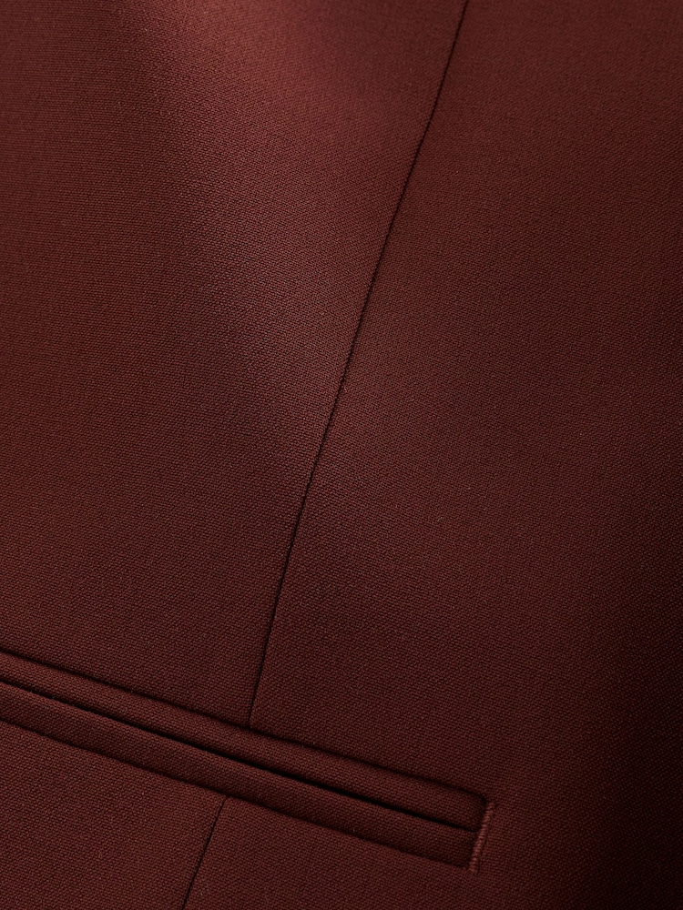 Brick Red Regular Fit Motionflex Stretch Waistcoat - Image 10 of 10