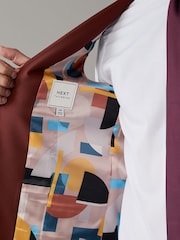 Brick Red Regular Fit Motionflex Stretch Waistcoat - Image 6 of 10