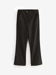 Black Senior High Waist Flared School Trousers (9-17yrs) - Image 5 of 8