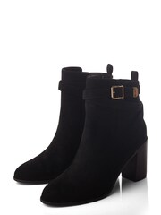 Moda in Pelle Marilena Block Heel Smart Ankle Boots With Double Cross Strap - Image 3 of 4