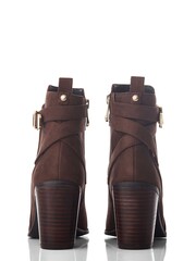 Moda in Pelle Marilena Block Heel Smart Ankle Boots With Double Cross Strap - Image 3 of 4