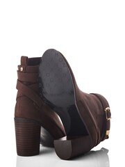 Moda in Pelle Marilena Block Heel Smart Ankle Boots With Double Cross Strap - Image 4 of 4