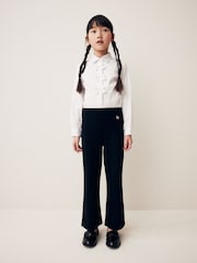 Black Pull-On Stretch Bootcut School Trousers 2 Pack (3-17yrs) - Image 1 of 8