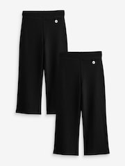 Black Pull-On Stretch Bootcut School Trousers 2 Pack (3-17yrs) - Image 5 of 8