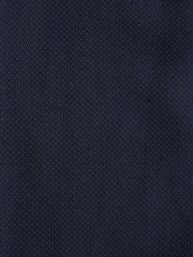 Navy Blue Slim Fit Textured Suit Trousers - Image 9 of 9
