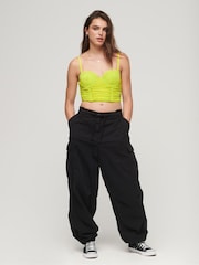 Superdry Yellow Satin Cami Midi Corset - Image 3 of 5