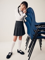 Grey Cycle Short and Pleated Skirt Set (3-17yrs) - Image 3 of 11