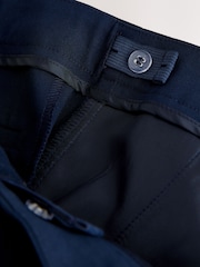 Navy Blue Plain Front School Trousers (3-18yrs) - Image 11 of 12
