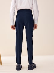 Navy Blue Plain Front School Trousers (3-18yrs) - Image 3 of 10