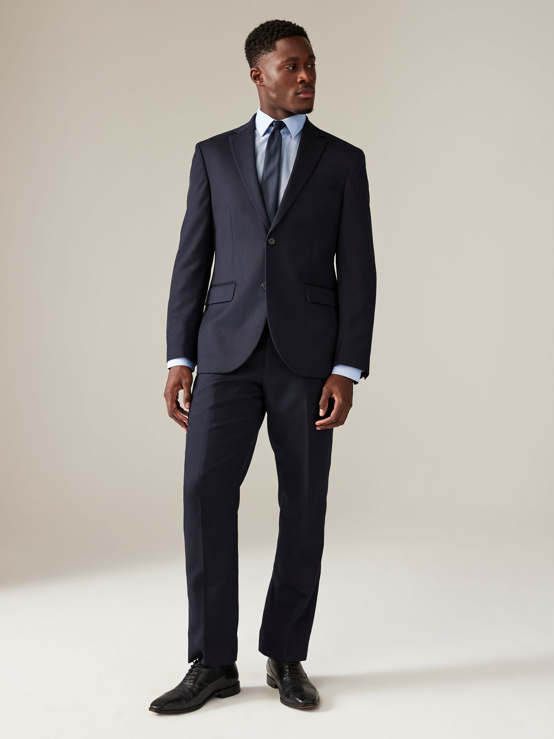 Navy suit grey jacket outlet