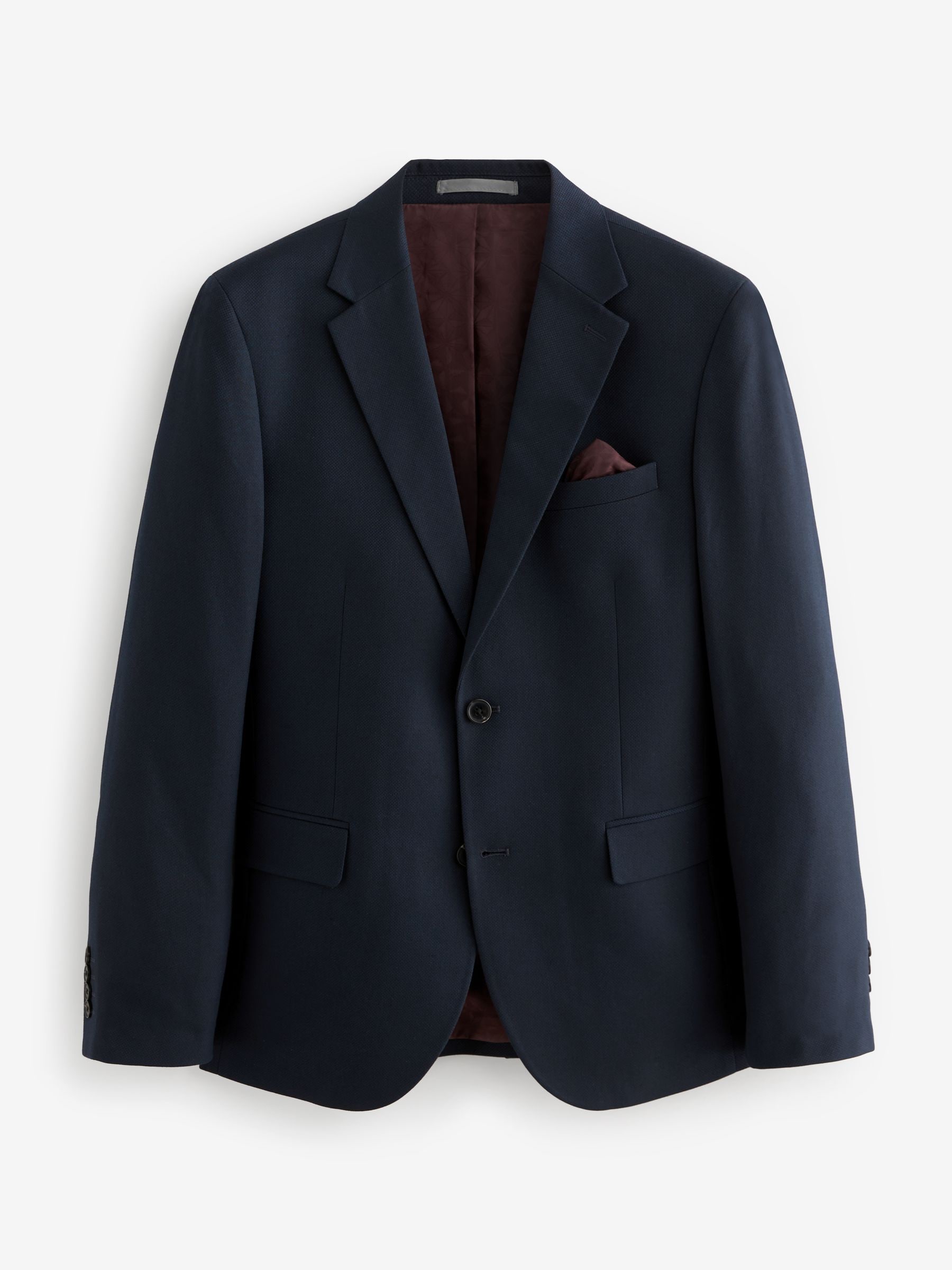Buy Navy Blue Slim Fit Textured Suit Jacket from Next Canada