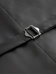 Navy Blue Textured Suit Waistcoat - Image 7 of 9