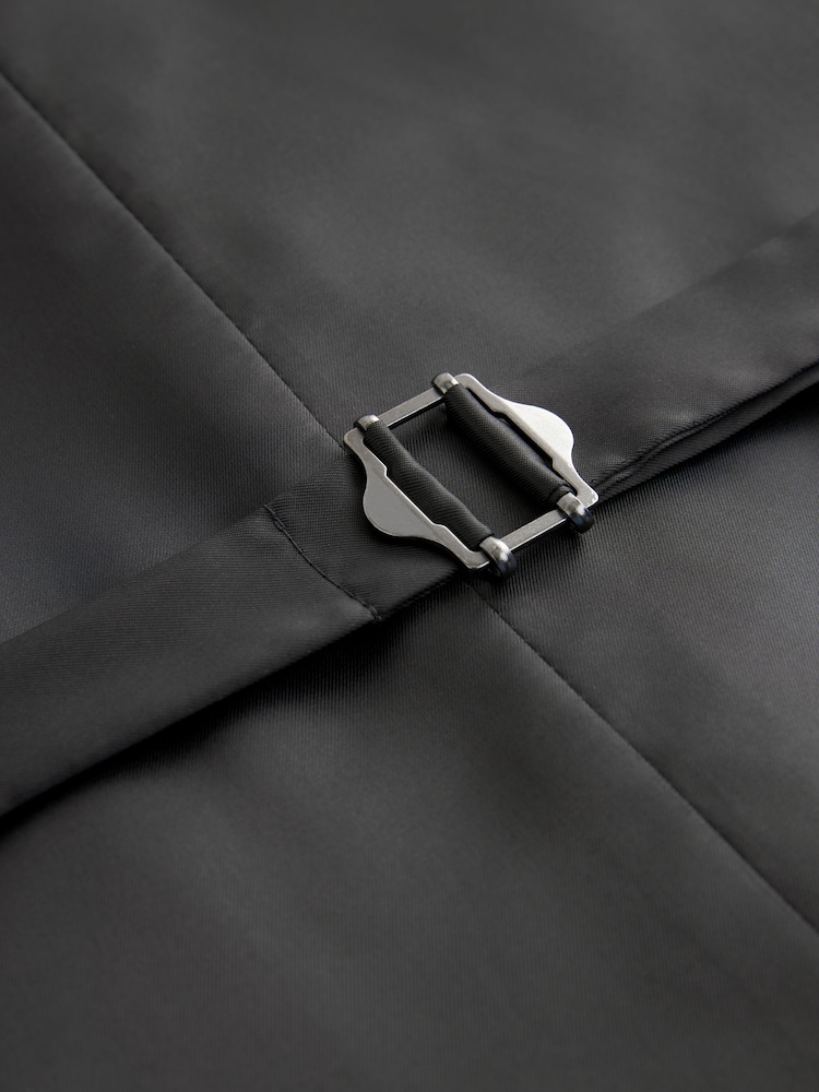 Bleu marine - Gilet de costume texturé - Image 7 of 9