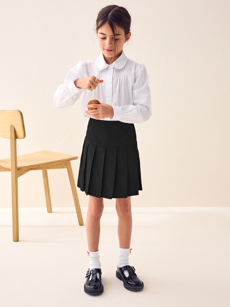 Black Cycle Short and Pleated Skirt Set (3-17yrs) - Image 3 of 11