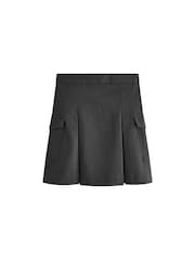 Grey Utility Pocket Pleated Skirt (3-16yrs) - Image 5 of 7