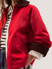 Monsoon Red Riley Barn Jacket - Image 3 of 5