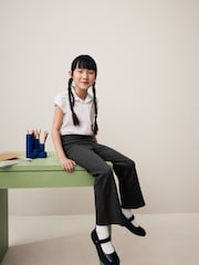 Charcoal Grey Pull-On Stretch Bootcut School Trousers 2 Pack (3-17yrs) - Image 3 of 10