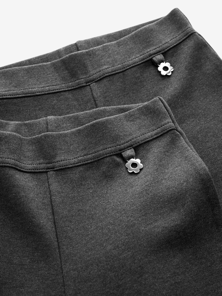 Charcoal Grey Pull-On Stretch Bootcut School Trousers 2 Pack (3-17yrs) - Image 8 of 10