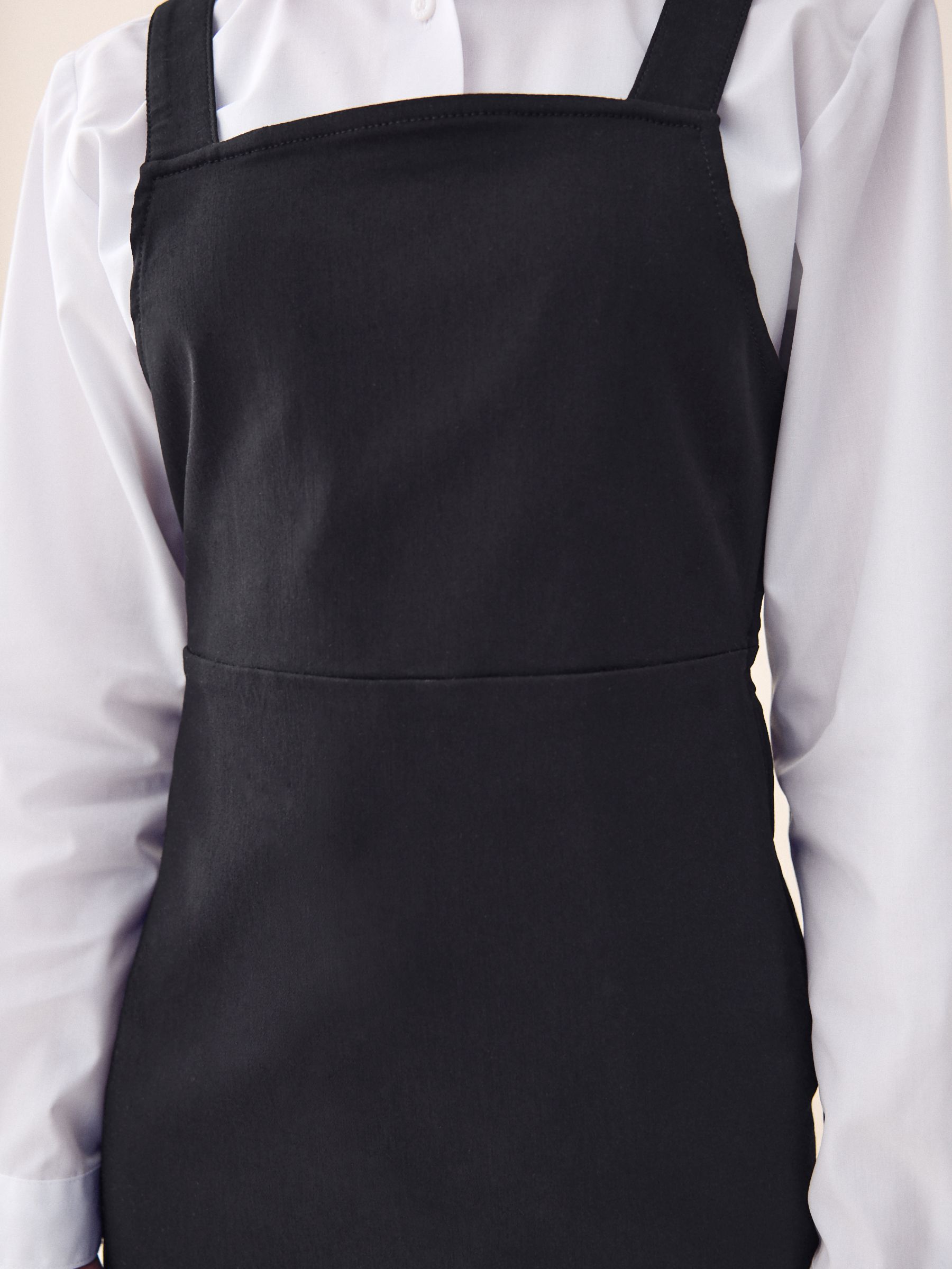 Black Senior Stretch School Pinafore Dress 9 17yrs