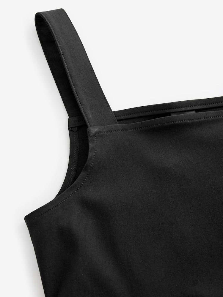 Black Senior Stretch School Pinafore Dress (9-17yrs) - Image 6 of 6