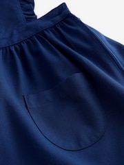 Bright Blue Ruffle Detail Pinafore School Dress (3-14yrs) - Image 7 of 7