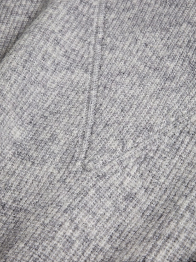 Ted Baker Grey Cesell Oversized Funnel Neck Knitted Midi Dress - Image 6 of 6