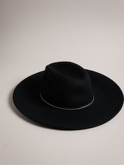 Ted Baker Black Abbiea Tan Buckle Felt Hat - Image 2 of 4