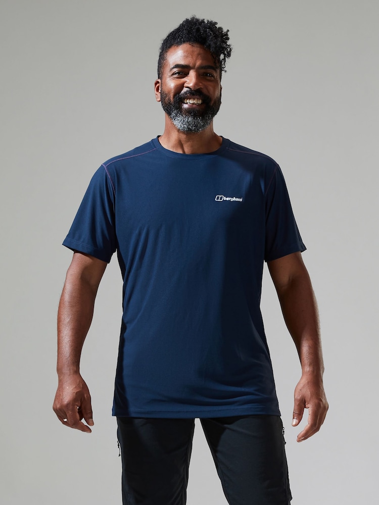 Синий - Berghaus 24/7 Short Sleeve Tech T-Shirt - Image 1 of 12