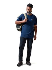 Синий - Berghaus 24/7 Short Sleeve Tech T-Shirt - Image 3 of 12