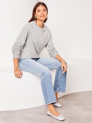Lipsy Grey Round Neck Sweatshirt - Image 3 of 4