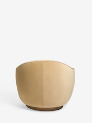 Soft Velvet Camel Brown N. Premium Varenna Accent Swivel Chair - Image 8 of 10
