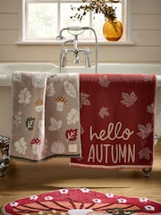 Multi Hand Autumn Leaf 100% Cotton Towels Set of 2 - Image 10 of 11