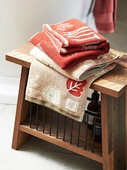 Multi Hand Autumn Leaf 100% Cotton Towels Set of 2 - Image 2 of 11