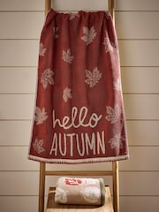 Multi Hand Autumn Leaf 100% Cotton Towels Set of 2 - Image 5 of 11