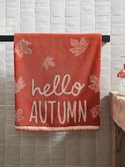 Multi Hand Autumn Leaf 100% Cotton Towels Set of 2 - Image 6 of 11