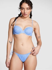 Victoria's Secret PINK Blue Push Up Bikini Top - Image 1 of 3