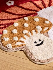 Multi Pumpkin and Autumn Friends 100% Cotton Bath Mat - Image 6 of 7