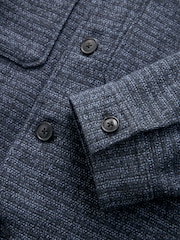 Navy EDIT Textured Bouclé Jacket - Image 10 of 11
