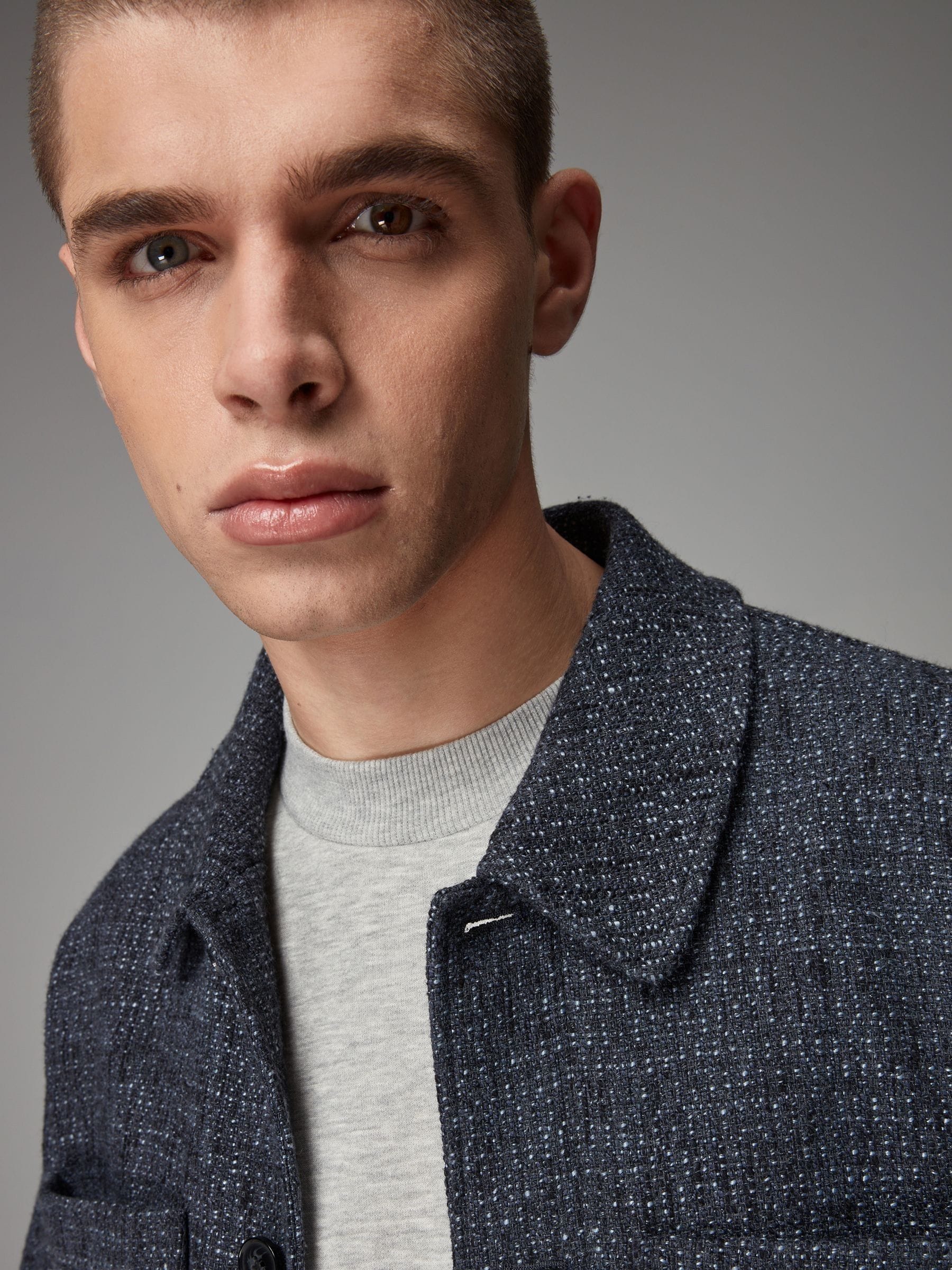 Buy Navy EDIT Textured Bouclé Jacket from Next Luxembourg