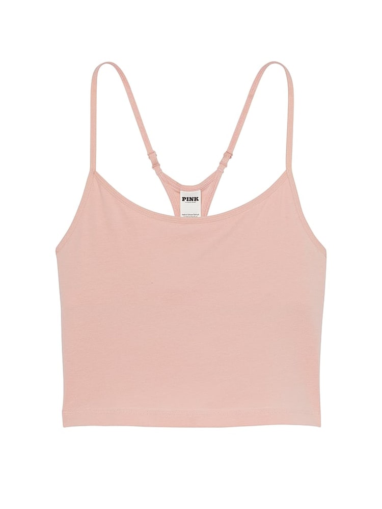 Victoria's Secret PINK Wanna Be Pink Cotton Jersey Tank Top - Image 3 of 3