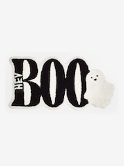 Black Halloween Ghost 100% Cotton Slogan Bath Mat - Image 4 of 4