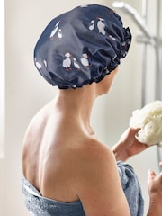 Blue Puffin Shower Cap - Image 1 of 2