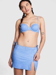 Victoria's Secret PINK Denim Blue Swim Mini Skirt - Image 1 of 3