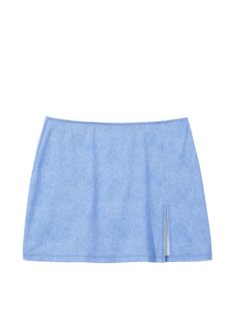 Victoria's Secret PINK Denim Blue Swim Mini Skirt - Image 3 of 3