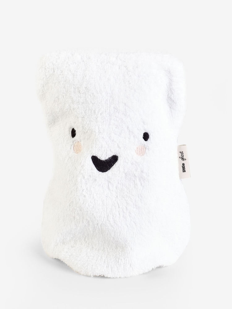 White Halloween Ghost Mitt 100% Cotton Wash Towel - Image 3 of 3 White Halloween Ghost Mitt 100% Cotton Wash Towel - Image 3 of 3